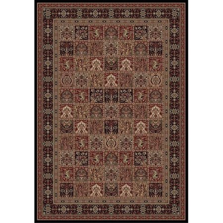 CONCORD GLOBAL 2 ft. 7 in. x 5 ft. Persian Classics Panel - Black 20433